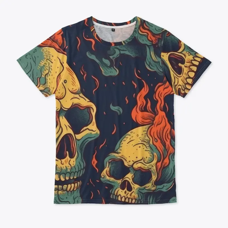 Skull all over Tee